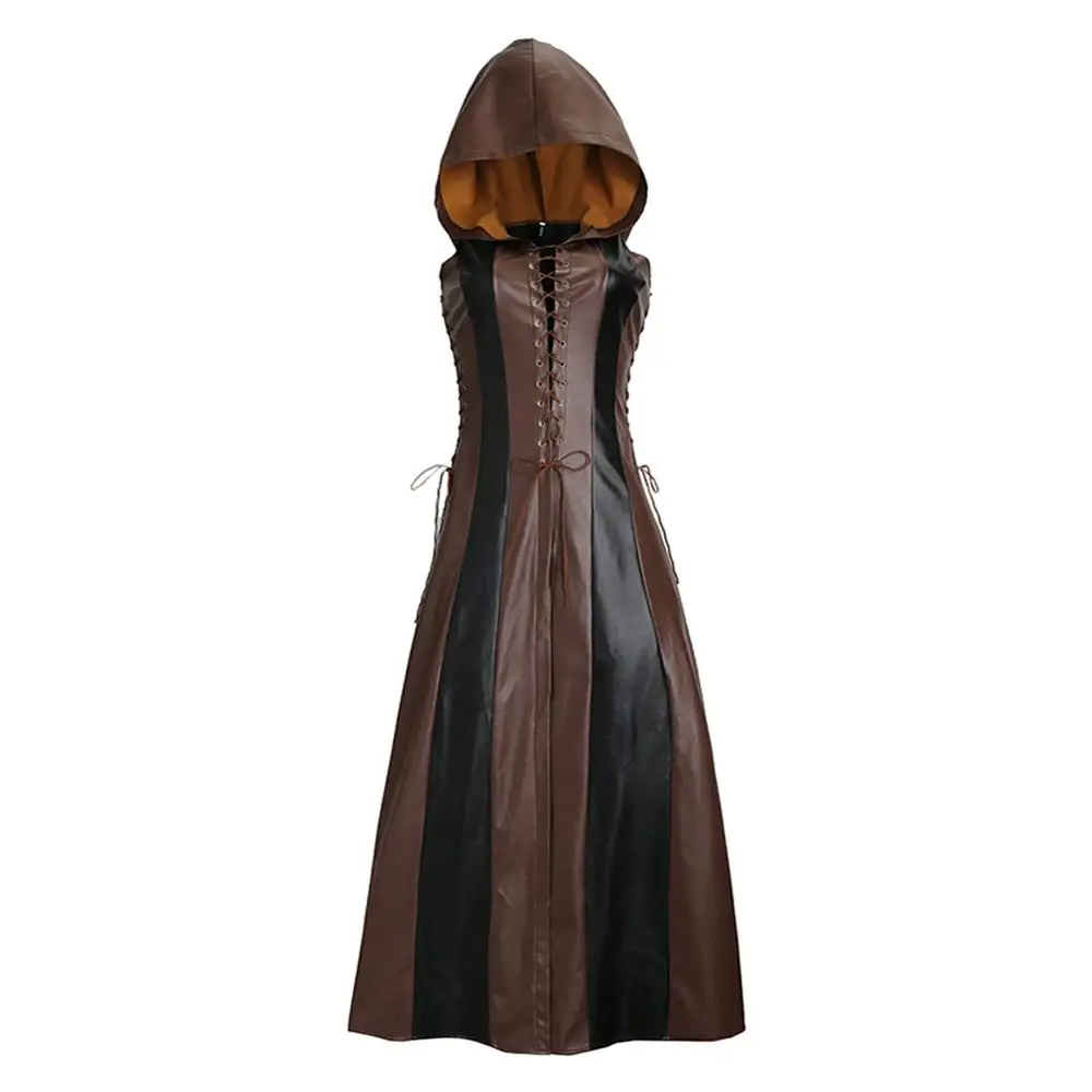 New Hooded Dress Vintage Clothing Costume Huntress Archer Cosplay Game of Thrones Long Dress Sleeveless Retro Suit
New Hooded Dress Vintage Clothing Costume Huntress Archer Cosplay Game of Thrones Long Dress Sleeveless Retro Suit