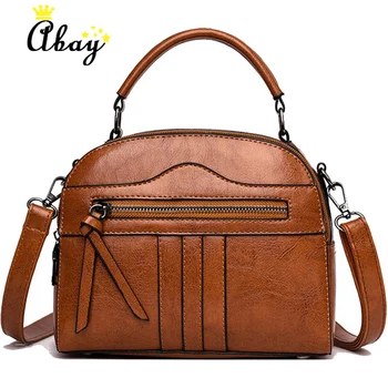 Bag Women Vintage Retro Messenger Bags Small Brown PU Leather Cross Body Bag Female Patchwork Zipper Handbag Lady 2019
Bag Women Vintage Retro Messenger Bags Small Brown PU Leather Cross Body Bag Female Patchwork Zipper Handbag Lady 2019