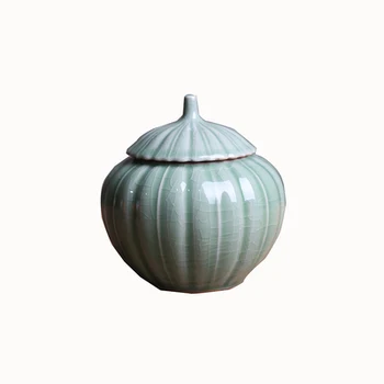 Ceramic Tea Can Pumpkin Japanese Style Kiln Tea Set Household Sealed Moisture Storage Tank Storage Small Tea Pot Teaware
Ceramic Tea Can Pumpkin Japanese Style Kiln Tea Set Household Sealed Moisture Storage Tank Storage Small Tea Pot Teaware