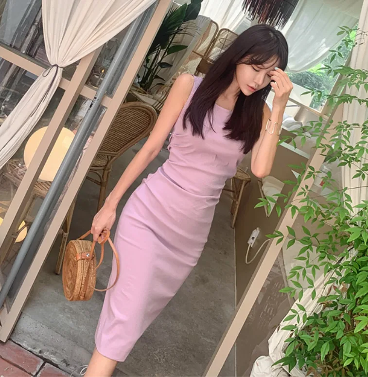 Sleeveless Pleated Dress 2019 Summer New Style Vest Waist Hugging Slim Fit Slimming One-step Skirt Professional White Collar WOM
Sleeveless Pleated Dress 2019 Summer New Style Vest Waist Hugging Slim Fit Slimming One-step Skirt Professional White Collar WOM