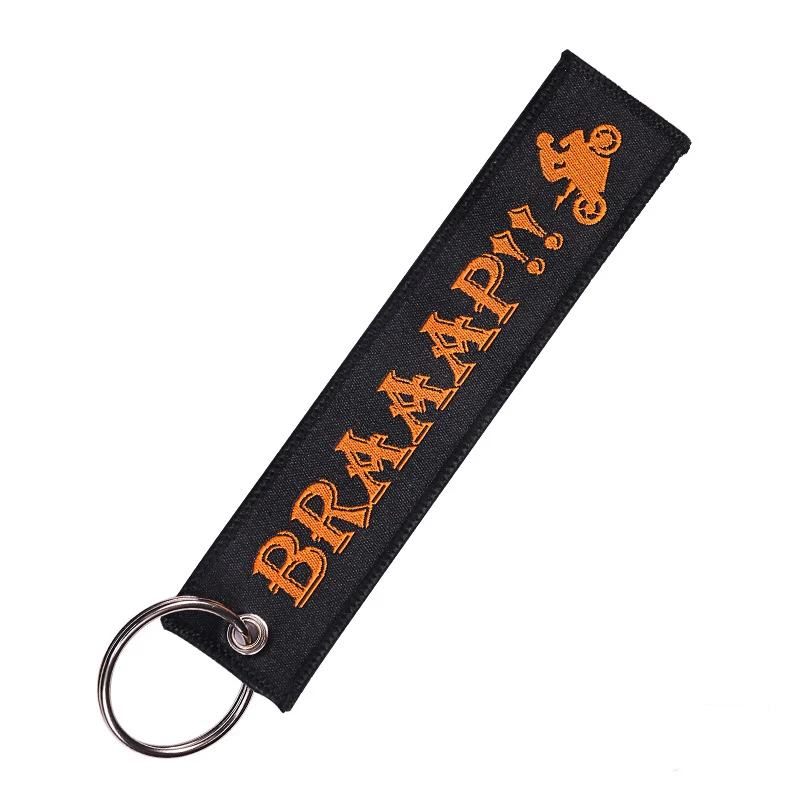 Car Keychain for Motorcycle Keys BRAAAP Luxury Embroidery Novelty READY TO RACE Key Tag Key Chain Ring Key Accessories
Car Keychain for Motorcycle Keys BRAAAP Luxury Embroidery Novelty READY TO RACE Key Tag Key Chain Ring Key Accessories