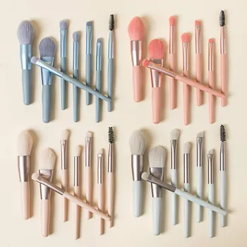 8 Pc Mini Pro Makeup Brushes Beginner Matte Wooden Handle Portable Soft Hair Makeup Brush Set With Bag High Quality Makeup Tools
8 Pc Mini Pro Makeup Brushes Beginner Matte Wooden Handle Portable Soft Hair Makeup Brush Set With Bag High Quality Makeup Tools
