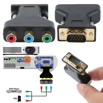 Adapter Plug VGA Video To 15-Pin RCA RGB Female Component Video Jack Connector Converter Plug Computer Connectors
Adapter Plug VGA Video To 15-Pin RCA RGB Female Component Video Jack Connector Converter Plug Computer Connectors