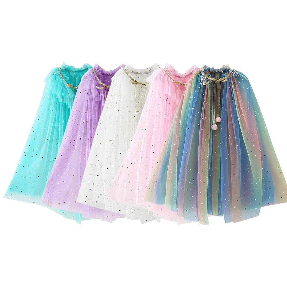 Newly Star Sequin Tulle Cloak Girls Princess Dress Up Accessories Lace Gold Tie Bow Ruffles Kids Party Unicorn Cosplay Supplies
Newly Star Sequin Tulle Cloak Girls Princess Dress Up Accessories Lace Gold Tie Bow Ruffles Kids Party Unicorn Cosplay Supplies