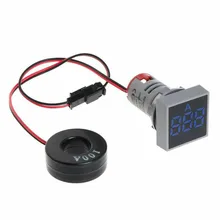LED Lamp Ammeter+Current Transformer Panel Mount Square Shape 100A AC Digital 110 ~ 220V 2.9*5cm Test Meters Detectors
LED Lamp Ammeter+Current Transformer Panel Mount Square Shape 100A AC Digital 110 ~ 220V 2.9*5cm Test Meters Detectors