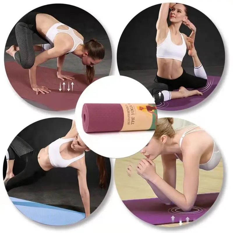Mata do jogi TPE Yoga Gym antypoślizgowa 6mm - Wianko - 1