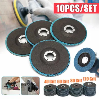 13000rpm 10pcs Angle Grinder Flap Disc 5 inch 125mm Sanding Discs Grinding Wheel Blades 40/60/80/120 Grit For Angle Grinder
13000rpm 10pcs Angle Grinder Flap Disc 5 inch 125mm Sanding Discs Grinding Wheel Blades 40/60/80/120 Grit For Angle Grinder