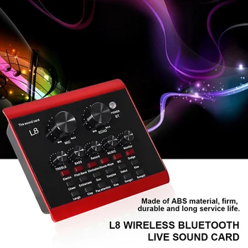 L8 Portable Sound Card 12 Kinds Sound Effect Live Broadcast Sound Assist Card Set For Mobile Phone Computer Speaker Accessories
L8 Portable Sound Card 12 Kinds Sound Effect Live Broadcast Sound Assist Card Set For Mobile Phone Computer Speaker Accessories