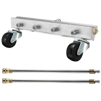 Pressure Washer Chassis Cleaner Car Water Broom 1/4Inch Plug For Quick Disconnect 4000 Psi With 2 15Inch Extension Bars 4 Nozzle
Pressure Washer Chassis Cleaner Car Water Broom 1/4Inch Plug For Quick Disconnect 4000 Psi With 2 15Inch Extension Bars 4 Nozzle