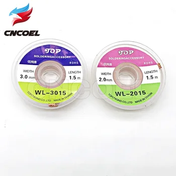 1PC high quality 1.5M Desoldering Braid Solder Remover Wick Wire Repair Tool For Precision PCBs RMA Tin Remove 2.0mm/3.0mm
1PC high quality 1.5M Desoldering Braid Solder Remover Wick Wire Repair Tool For Precision PCBs RMA Tin Remove 2.0mm/3.0mm