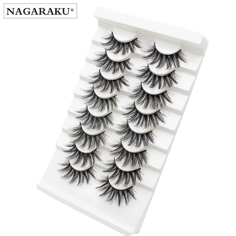 NAGARAKU 8 pairs Fake Lashes 3D Mink Lashes False Natural Wispy Fluffy Dramatic Volume Makeup Eyelash Extension Silk Eyelashes
NAGARAKU 8 pairs Fake Lashes 3D Mink Lashes False Natural Wispy Fluffy Dramatic Volume Makeup Eyelash Extension Silk Eyelashes