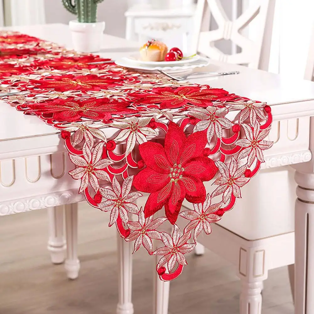 38x176CM Christmas Embroidered Table Runner Hollow Embroidered Tablecloth Home Dining Table Coffee Table Decoration Tablecloth
38x176CM Christmas Embroidered Table Runner Hollow Embroidered Tablecloth Home Dining Table Coffee Table Decoration Tablecloth