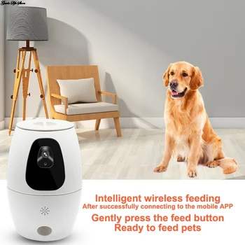 Pet FeederDogs Cat Food Feeding Wifi Remote Control Smart Automatic Pet Feeder Food Feeding Video Monitor US Plug
Pet FeederDogs Cat Food Feeding Wifi Remote Control Smart Automatic Pet Feeder Food Feeding Video Monitor US Plug
