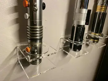 1Set Acrylic Light Saber Vertical Holder,Light Saber Brackets,Light Saber Wall Mount Display
1Set Acrylic Light Saber Vertical Holder,Light Saber Brackets,Light Saber Wall Mount Display