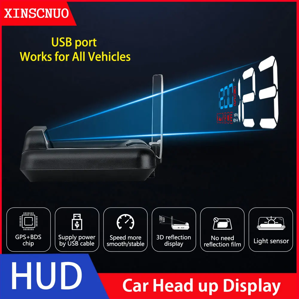 Car HUD Head Up Display OBD OBD2 Head-Up Universal GPS Speed Projector Overspeed RPM Voltage Security Alarm Driving Computer
Car HUD Head Up Display OBD OBD2 Head-Up Universal GPS Speed Projector Overspeed RPM Voltage Security Alarm Driving Computer