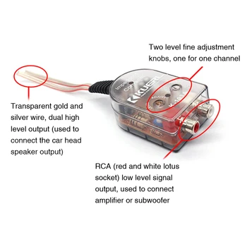 Durable Stable Subwoofer Universal Easy Installation High To Low Level Speaker Amplifier Audio Converters Car Stereo Signal
Durable Stable Subwoofer Universal Easy Installation High To Low Level Speaker Amplifier Audio Converters Car Stereo Signal
