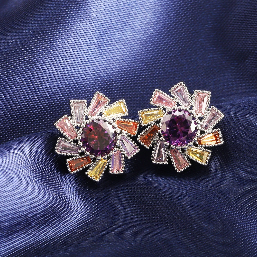 Colorful Elegant Petal Earrings Round Exquisite Small Jewelry for Women Luxury Classic High-end Design украшения 2021 бижутерия
Colorful Elegant Petal Earrings Round Exquisite Small Jewelry for Women Luxury Classic High-end Design украшения 2021 бижутерия