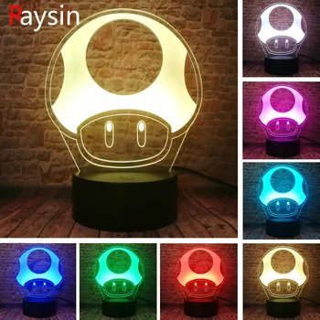Game Super Mario 1 Up Yoshi Boo Ghost Long Tongue White Mushroom Charm 7 Color Change LED Night Light Boys Child Xmas Toys Decor
Game Super Mario 1 Up Yoshi Boo Ghost Long Tongue White Mushroom Charm 7 Color Change LED Night Light Boys Child Xmas Toys Decor