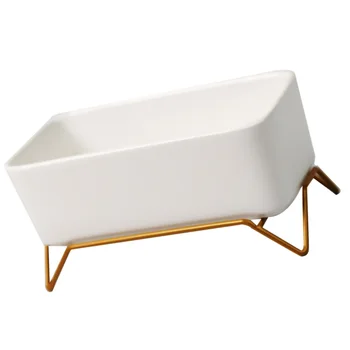 1pc Rectangular Flowerpot Ceramic Iron Base Planter Delicate Flower Pot Creative Succulent Pots for Garden Shop Home Office
1pc Rectangular Flowerpot Ceramic Iron Base Planter Delicate Flower Pot Creative Succulent Pots for Garden Shop Home Office