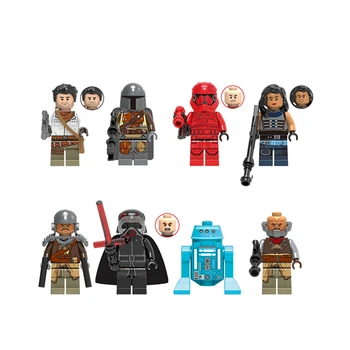 DISNEY Star Wars Minifigures Building Blocks Mandalorian Sith Jet Trooper Robot clone trooper Action Figures Gift Toys for Boys
DISNEY Star Wars Minifigures Building Blocks Mandalorian Sith Jet Trooper Robot clone trooper Action Figures Gift Toys for Boys