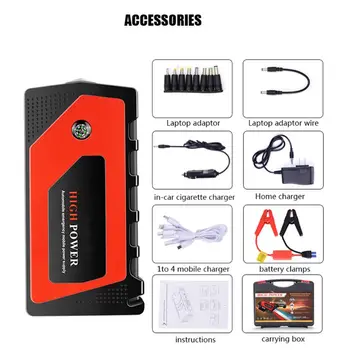 12V Automobile Emergency Start Car Jump Starter Portable USB Power Bank Voltage Regulation Overcharge Protection Battery Booster 
12V Automobile Emergency Start Car Jump Starter Portable USB Power Bank Voltage Regulation Overcharge Protection Battery Booster