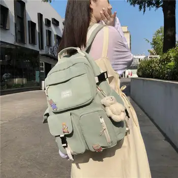 2020 Cute Backpack Women Fashion Shoulder Bag Large Capacity Multipockets Schoolbag for Teenage Girl Children Solid Color
2020 Cute Backpack Women Fashion Shoulder Bag Large Capacity Multipockets Schoolbag for Teenage Girl Children Solid Color