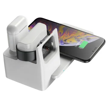 3 In 1 Wireless Charger Charge Station For Apple Watch 5/4/3/2/1 For AirPods 10W Qi Fast Charger For iPhone 11 S10 S9 Note 10 
3 In 1 Wireless Charger Charge Station For Apple Watch 5/4/3/2/1 For AirPods 10W Qi Fast Charger For iPhone 11 S10 S9 Note 10
