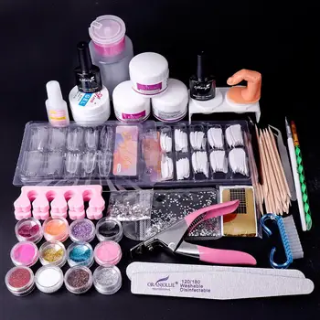 Nail Art Acrylic Liquid Powder Set Nail Painting Brush False Nail Tips Extension Form Nail Files DIY Home Manicure Care Tool Kit
Nail Art Acrylic Liquid Powder Set Nail Painting Brush False Nail Tips Extension Form Nail Files DIY Home Manicure Care Tool Kit