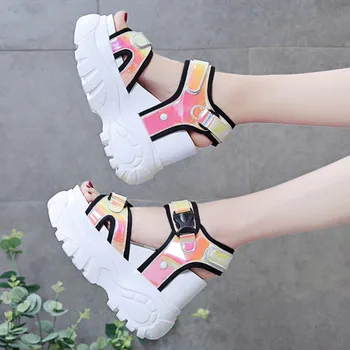 Platform Sandals Muffin Bottom 2020 Symphony Chunky Super High Heel Student Increase Summer Beach Shoes Sandalias Mujer
Platform Sandals Muffin Bottom 2020 Symphony Chunky Super High Heel Student Increase Summer Beach Shoes Sandalias Mujer