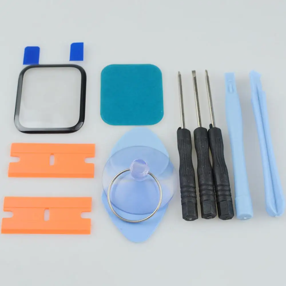 Top Touch Screen Front Screen Outer Glass & Adhesive Tape For Apple Watch Series 4 40mm 44mm LCD Outer lens Repair Replacement
Top Touch Screen Front Screen Outer Glass & Adhesive Tape For Apple Watch Series 4 40mm 44mm LCD Outer lens Repair Replacement