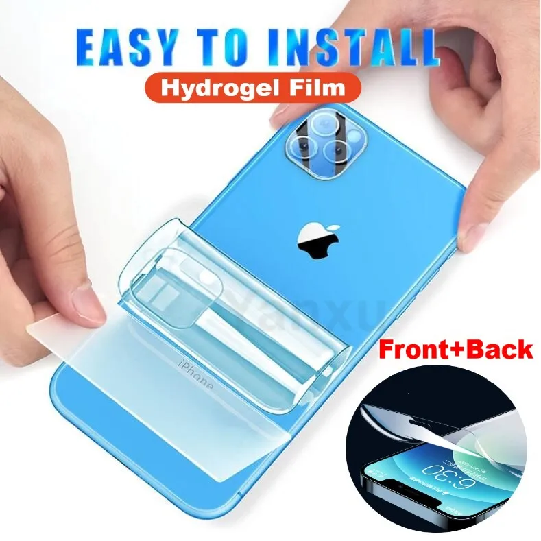 100Pcs Full Cover Hydrogel Film For iPhone 14 13 12 11 Pro XS Max Soft Screen Protector For iPhone 7 8 Plus X XR Front Back Film
100Pcs Full Cover Hydrogel Film For iPhone 14 13 12 11 Pro XS Max Soft Screen Protector For iPhone 7 8 Plus X XR Front Back Film