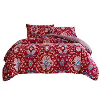 SUCSES Bohemian Bedding Set Queen King Boho Paisley Pattern Duvet Cover With Pillowcases Super Soft Polyester Comforter Cover
SUCSES Bohemian Bedding Set Queen King Boho Paisley Pattern Duvet Cover With Pillowcases Super Soft Polyester Comforter Cover