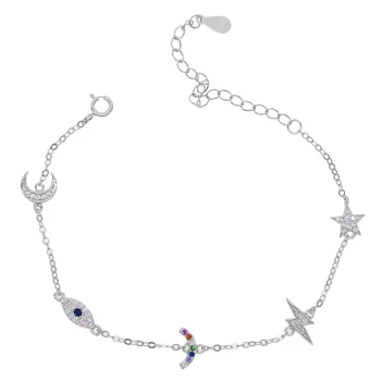 925 sterling silver High quality various colorful charm AAA cubic zirconia hot fashion delicate tiny cute girl bracelet adjust
925 sterling silver High quality various colorful charm AAA cubic zirconia hot fashion delicate tiny cute girl bracelet adjust