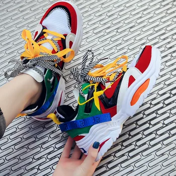 Spring autumn woman running shoes fashion Color matching thick bottom woman sports shoes feminino zapatos mujer K2-54B
Spring autumn woman running shoes fashion Color matching thick bottom woman sports shoes feminino zapatos mujer K2-54B