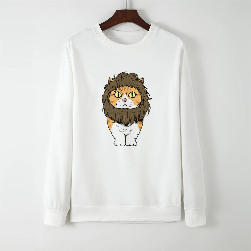 Cute Cat Cosplay lion Cartoon Print Women Pullover Pretty Streetwear Hoodies Hipster Loose Round Neck Trend Sweatshirts 
Cute Cat Cosplay lion Cartoon Print Women Pullover Pretty Streetwear Hoodies Hipster Loose Round Neck Trend Sweatshirts