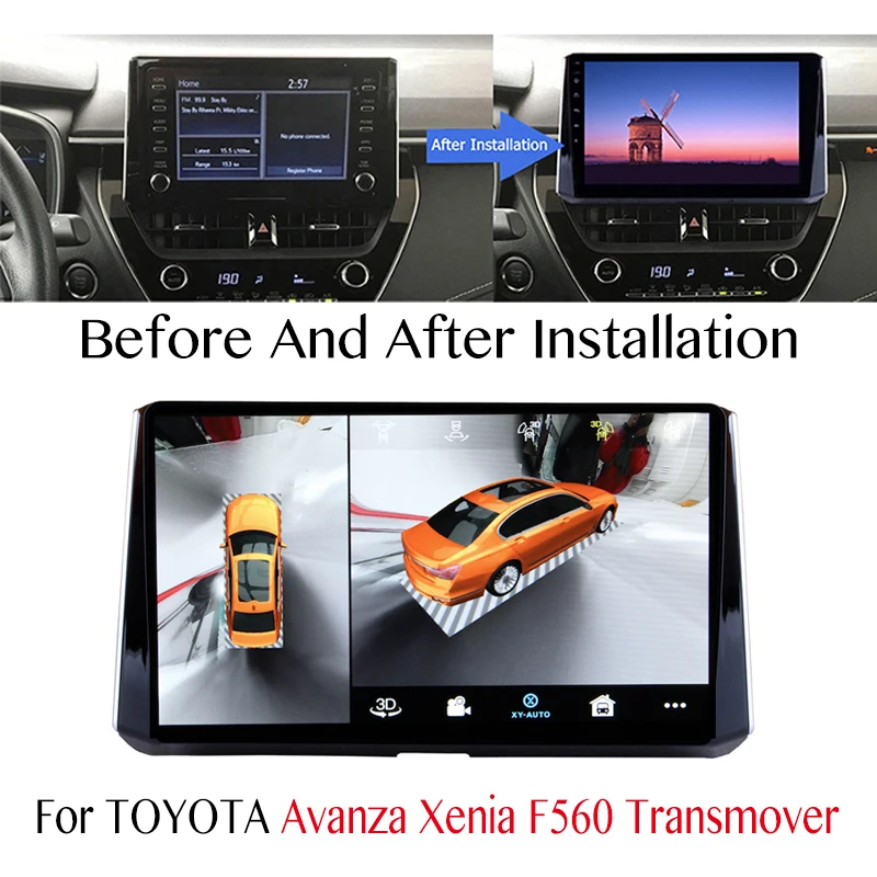 Для TOYOTA Avanza Xenia F560 Transmover Автомобильный мультимедийный GPS аудио радио навигация NAVI Player Встроенный CarPlay 360 BirdView
Для TOYOTA Avanza Xenia F560 Transmover Автомобильный мультимедийный GPS аудио радио навигация NAVI Player Встроенный CarPlay 360 BirdView
