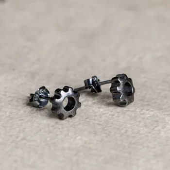 925 Sterling Silver Gear Stud Earrings Women Punk Earrings Vintage Party Wedding Jewelry Gifts for Girls Women Jewelry
925 Sterling Silver Gear Stud Earrings Women Punk Earrings Vintage Party Wedding Jewelry Gifts for Girls Women Jewelry