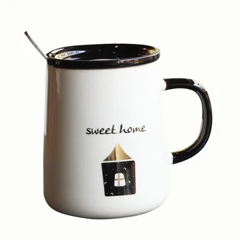 Casual Brief Coffee Mugs Solid Color Cartoon Print Home Dining Milk Cup Tea Creative Ceramic Cup with Lid Spoon Couple Cup Mugs
Casual Brief Coffee Mugs Solid Color Cartoon Print Home Dining Milk Cup Tea Creative Ceramic Cup with Lid Spoon Couple Cup Mugs