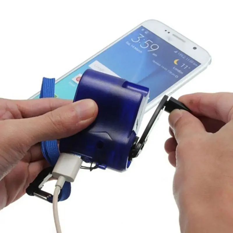 USB Hand-winding Emergency Charger Hand Manual Dynamo for MP3 MP4 Mobile PDA Cell Phone Power Bank Emergency Charging
USB Hand-winding Emergency Charger Hand Manual Dynamo for MP3 MP4 Mobile PDA Cell Phone Power Bank Emergency Charging