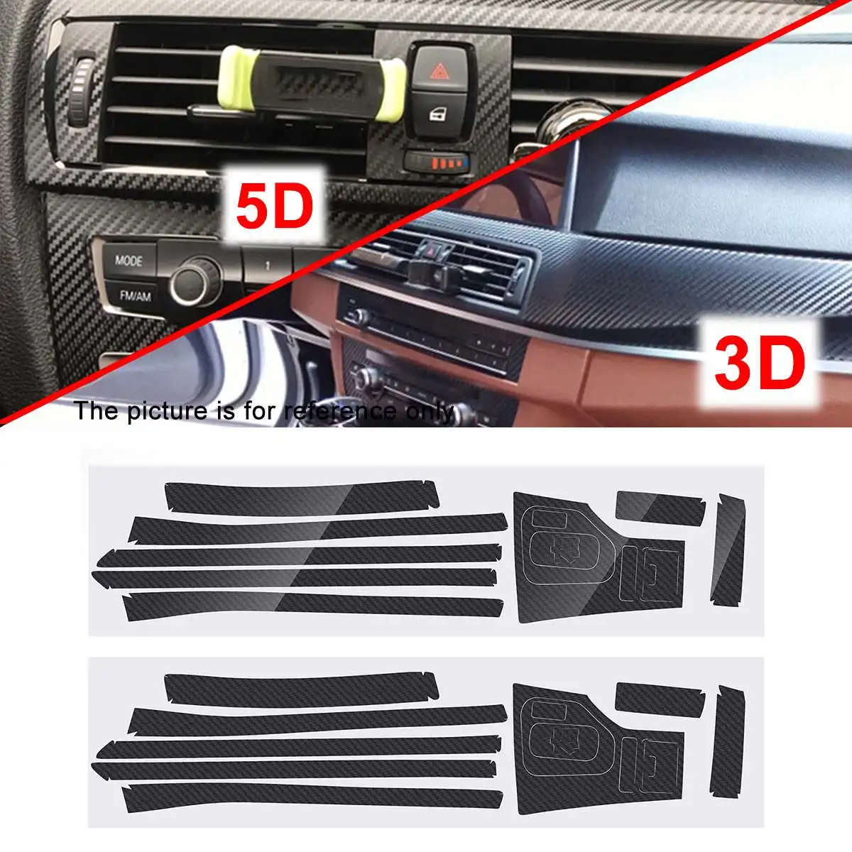5D Glossy/ 3D Matte DIY Sticker Carbon Fiber Style Sticker Vinyl Decal Trim For BMW 5 Series E39 1998-2004 RHD Only
5D Glossy/ 3D Matte DIY Sticker Carbon Fiber Style Sticker Vinyl Decal Trim For BMW 5 Series E39 1998-2004 RHD Only