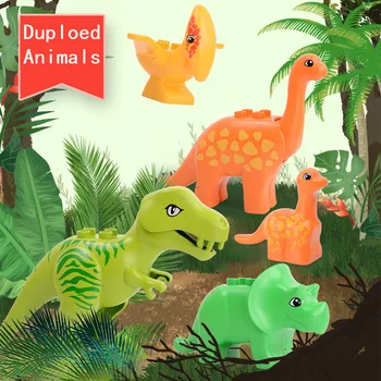 Duploed Blocks Animal Dinosaur Series Model Kits Set Big size Building Blocks Bricks Duploed Toys For Children Brithday Gifts
Duploed Blocks Animal Dinosaur Series Model Kits Set Big size Building Blocks Bricks Duploed Toys For Children Brithday Gifts