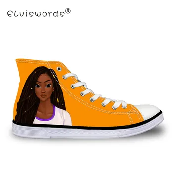 ELVISWORDS Femle High Top Black Afro Girl Vulcanize Shoes Women Comfortable Casual Canvas Shoes Teenagers High-top Sneakers
ELVISWORDS Femle High Top Black Afro Girl Vulcanize Shoes Women Comfortable Casual Canvas Shoes Teenagers High-top Sneakers