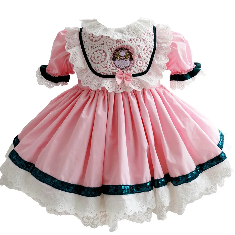 Baby Girl Summer Pink Sheep Lace Turkey Vintage Spanish Lolita Princess Ball Gown Dress for Girl Easter Birthday Party
Baby Girl Summer Pink Sheep Lace Turkey Vintage Spanish Lolita Princess Ball Gown Dress for Girl Easter Birthday Party