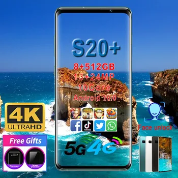 Smartphone S20+ phones MTK6595 Deca core 6.5"HD Mobile phone 3G Unlocked smartphone 8GB+512GB Camera 13MP+24MP
Smartphone S20+ phones MTK6595 Deca core 6.5"HD Mobile phone 3G Unlocked smartphone 8GB+512GB Camera 13MP+24MP