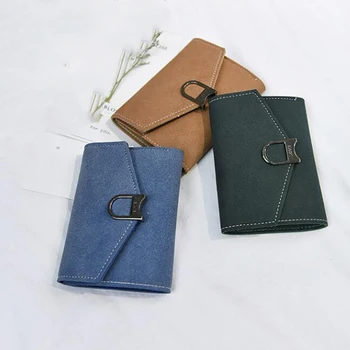 Lady Tri-Fold Multi-Card Female Short Style Wallet Leather Simple Solid Color Coin Pockets Purse Clutch New
Lady Tri-Fold Multi-Card Female Short Style Wallet Leather Simple Solid Color Coin Pockets Purse Clutch New