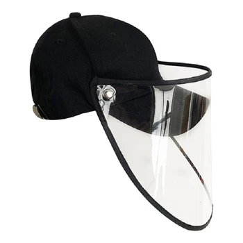 Women Men Anti-spitting Hat Removable Clear Cover Anti-Saliva Baseball Cap Mask Cycling Caps for Cycling
Women Men Anti-spitting Hat Removable Clear Cover Anti-Saliva Baseball Cap Mask Cycling Caps for Cycling