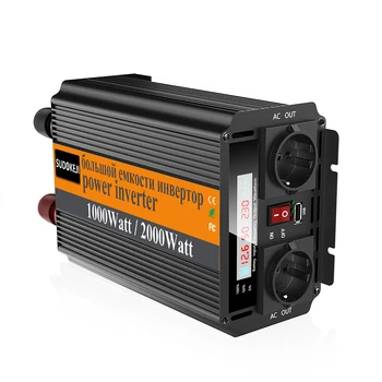 Auto 12V 24V 2000W Peak Power Car Inverter Modified Sine Wave Inverter Voltage Transformer Converter 12V To 240V LED Display
Auto 12V 24V 2000W Peak Power Car Inverter Modified Sine Wave Inverter Voltage Transformer Converter 12V To 240V LED Display
