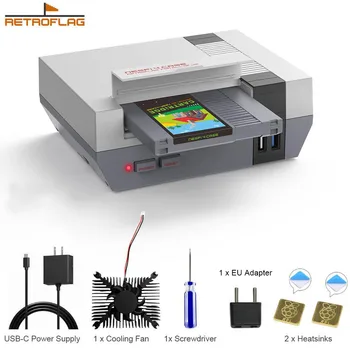 RETROFLAG Raspberry Pi 4 Case NESPi 4 CASE with SSD CASE, Cooling Fan, USB-C Power Supply & Heatsinks for Raspberry Pi 4 Model B
RETROFLAG Raspberry Pi 4 Case NESPi 4 CASE with SSD CASE, Cooling Fan, USB-C Power Supply & Heatsinks for Raspberry Pi 4 Model B