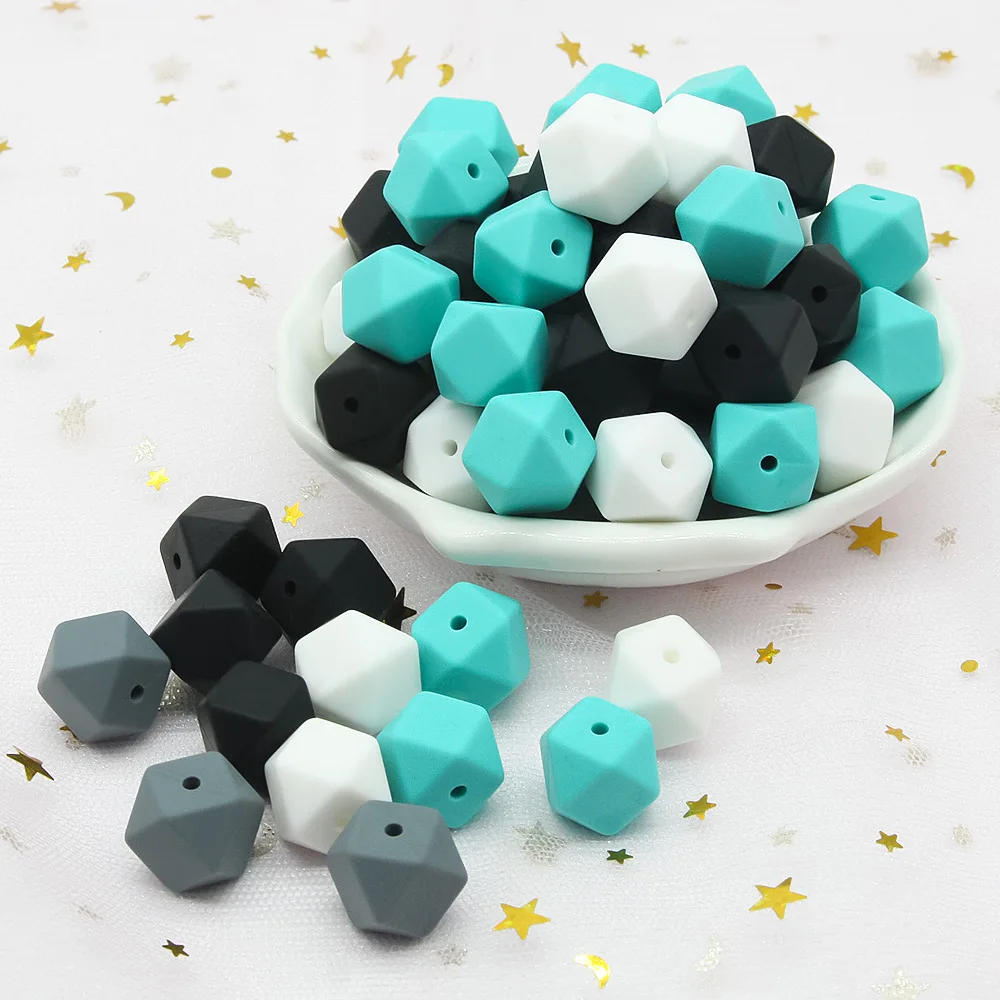 Cute-Idea 500pcs 14mm silicone hexagon beads teether chew beads making handmade DIY nursing Accessory teething baby product toy
Cute-Idea 500pcs 14mm silicone hexagon beads teether chew beads making handmade DIY nursing Accessory teething baby product toy