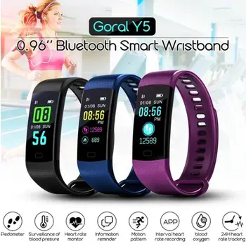 Slimy Y5 Color Screen Smart Band Heart Rate Blood Pressure Monitor Smart Bracelet Wristband Sync Call Notification Alarm Clock
Slimy Y5 Color Screen Smart Band Heart Rate Blood Pressure Monitor Smart Bracelet Wristband Sync Call Notification Alarm Clock